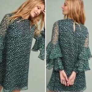 Ranna Gill Flutter Sleeve Dress - Anthropologie - XS